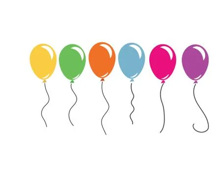 Ballon icon vector illustration design Stock Illustration