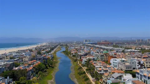Ballona Lagoon Slide Stock Footage 99522627