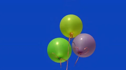 Ballons in the Blue Sky Stock Footage 51984999