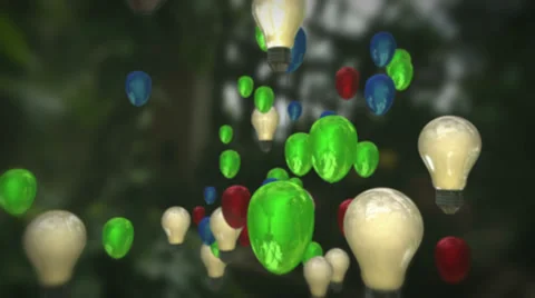 Ballons light bulbds 库存影片 33420144