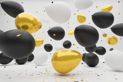 Ballons party Illustrazione stock