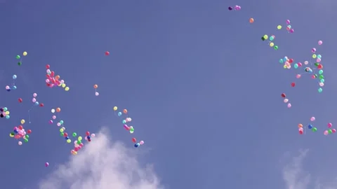 Ballons in the Sky Stock Footage 167580908