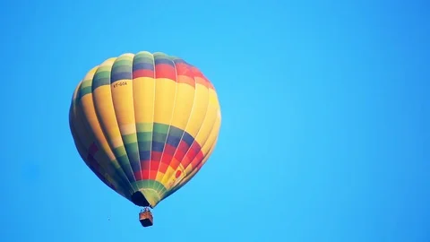 Balloon against the blue sky Stock Footage 110708013