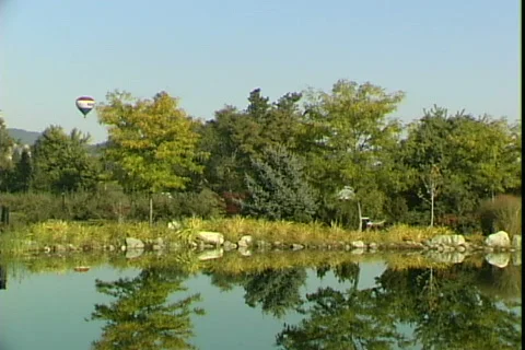 Balloon and Pond-ws Stock-Footage 816261
