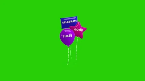 Balloon animation on chroma key background 库存影片 333561566