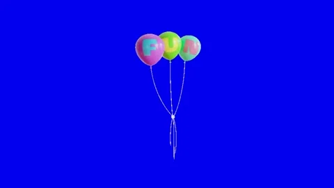 Balloon animation on chroma key background 库存影片 333561590