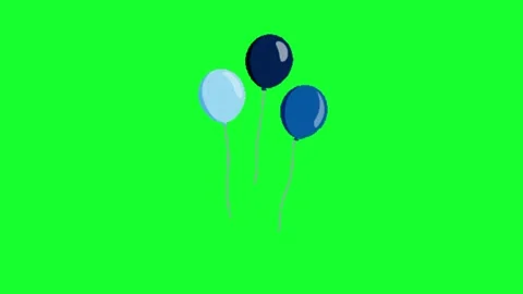 Balloon animation on chroma key background 库存影片 333561657