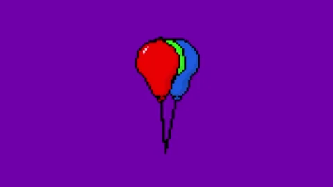 Balloon animation on chroma key background 库存影片 334116517