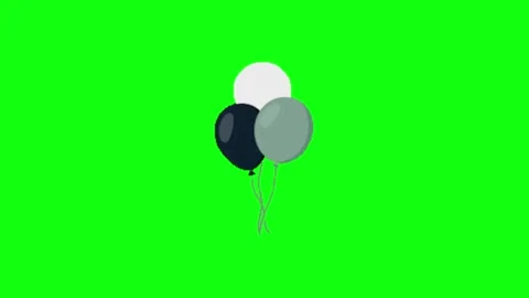 Balloon animation on green screen background 動画素材 335427580