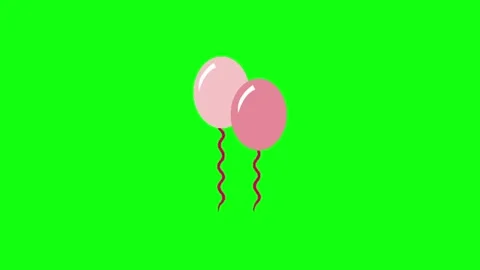 Balloon animation on green screen background 動画素材 335427584
