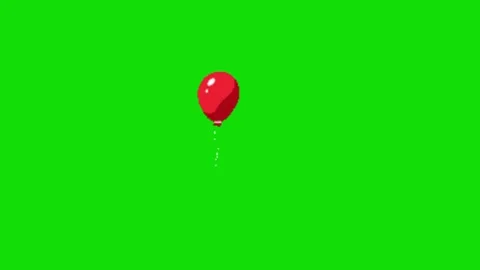 Balloon animation on green screen 動画素材 328899754