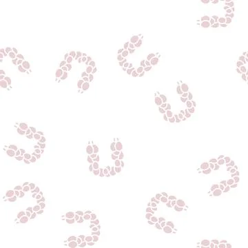 Balloon arch and column glyph seamless pattern Stock Illustration