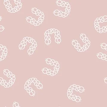 Balloon arch and column line seamless pattern Stock Illustration