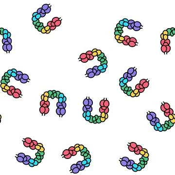 Balloon arch and column vector seamless pattern Stock Illustration
