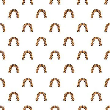 Balloon arch pattern creating a seamless background 스톡 일러스트