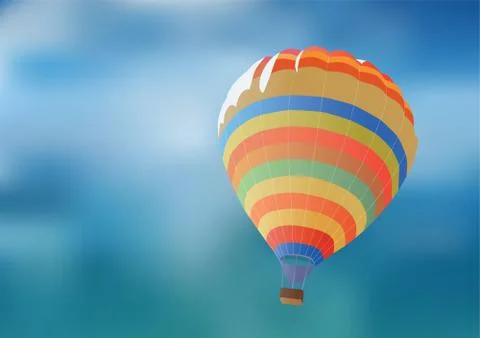 Balloon on a background blue sky. Stock Illustration