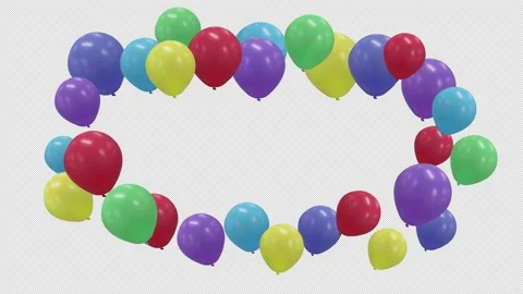 Balloon Background Stock Footage 194004958