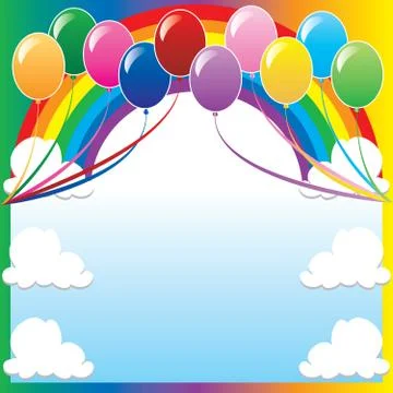 Balloon Background  Stock Illustration