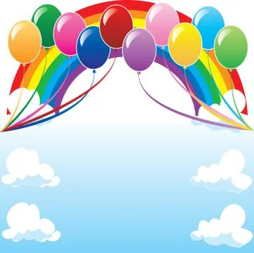 Balloon Background Stock Illustration