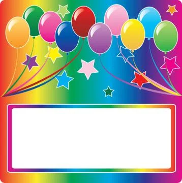 Balloon Background Stock Illustration