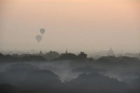 Balloon in bagan Stock Photos