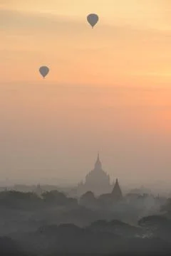 Balloon in bagan Stock Photos