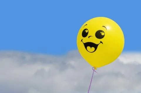 Balloon on blue sky background 写真素材