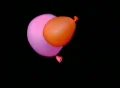 Balloon Bouncing Assorted Color 3 Loop in slow motion Web Footage