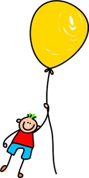 Balloon Boy Stock-Illustration