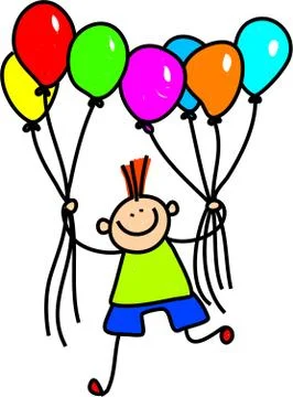 Balloon Boy Stock-Illustration