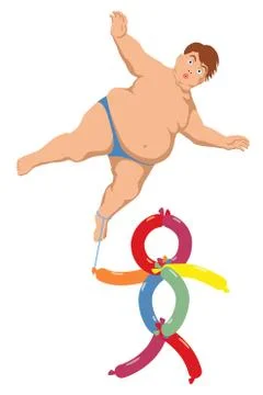 Balloon boy Stock-Illustration