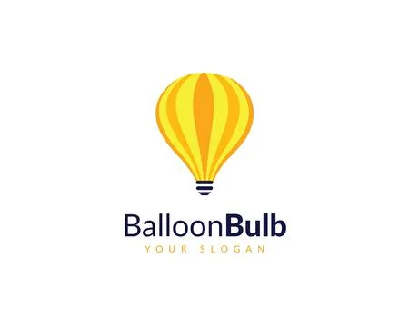 Balloon Bulb Logo Icon	 Illustrazione stock