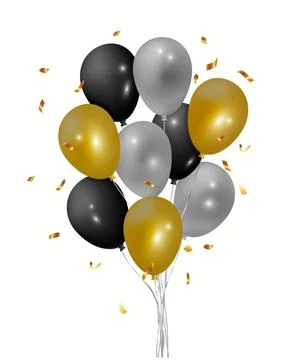 Balloon bunch Stock Illustration