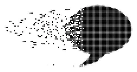 Balloon Burst Pixel Icon Stock Illustration