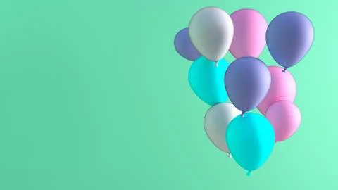 Balloon Celebration Background Stock Illustration