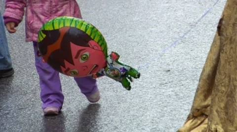 Balloon with Child 库存影片 9350091