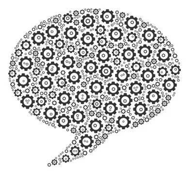 Balloon Composition of Cog Stock Illustration