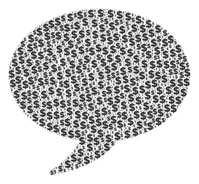 Balloon Composition of Dollar and Dots イラスト素材