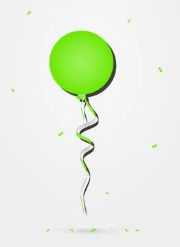 Balloon with confetti Stock-Illustration