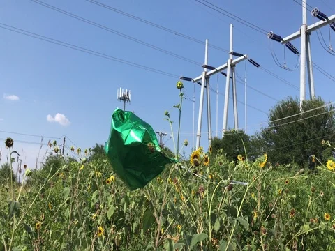 Balloon Dances Alone in the Breeze Stockbeeldmateriaal 78773960