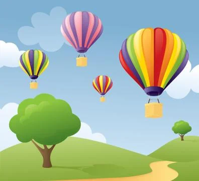 Balloon day Stock Illustration
