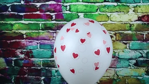 The balloon departing up Stock Footage 84718641