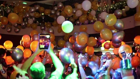 Balloon Drop at the New Year's Eve Count... | Stock Video | Pond5