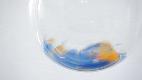 Balloon feather spin wall background Stock Footage 115961403