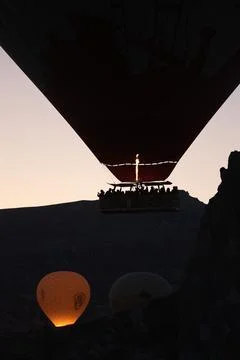 Balloon flame close up Foto stock