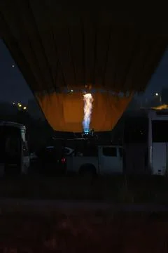 Balloon flame close up Foto stock