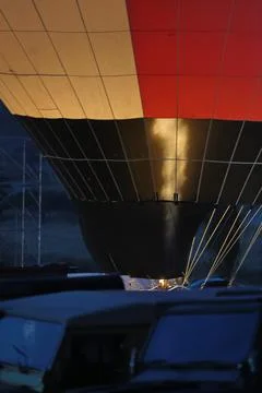 Balloon flame close up Stock Photos