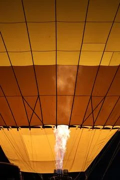 Balloon flame close up Stock Photos