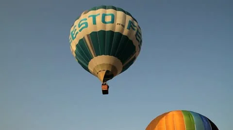 Balloon flight Stock Footage 12569668