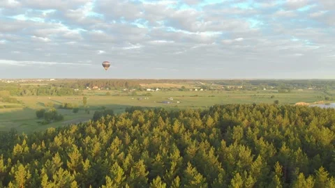 The Balloon Flight Stock Footage 155391601
